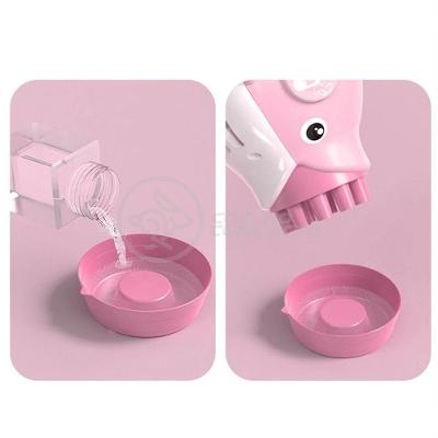 Kit 1 Golfinho Bolha Sabão Criança Infantil+ 3 Pilha Rosa 5