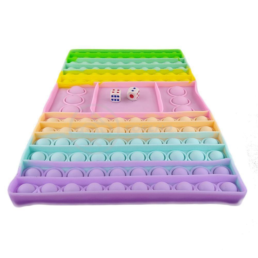 Tabuleiro Big Pop It Macarons Pastel Silicone Anti Stress - 2