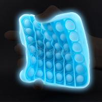 Pop It Brilha No Escuro Fluorescente Anti Stress Azul - 2