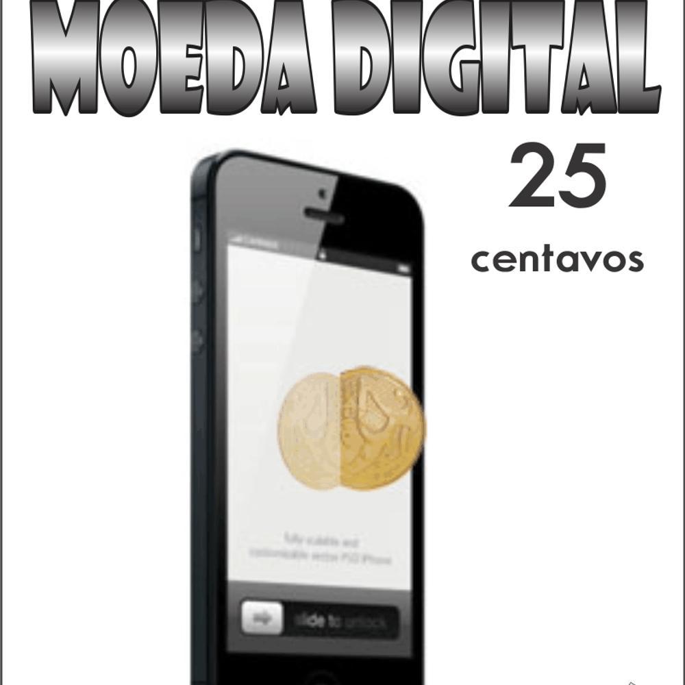 Moeda Digital de 0,25 Centavos de Real - 2