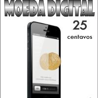 Moeda Digital de 0,25 Centavos de Real - 2