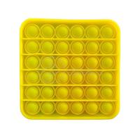 Pop It Quadrado Fidget Toy Anti Stress Ansiedade Amarelo Nº9 - 1