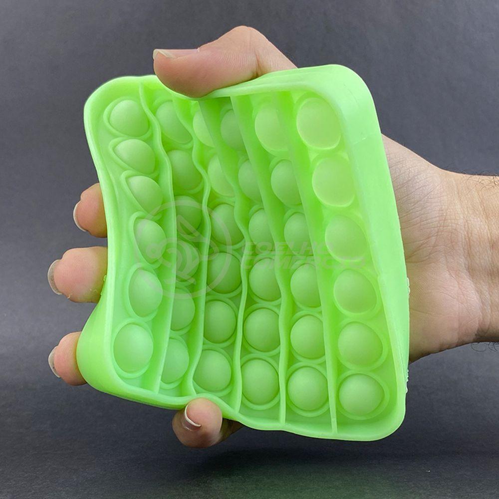 Pop It Brilha No Escuro Fluorescente Anti Stress Verde - 2