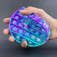 Pop It Tie Dye Circular Anti Stress Roxo E Verde - 2