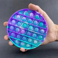 Pop It Tie Dye Circular Anti Stress Roxo E Verde - 3