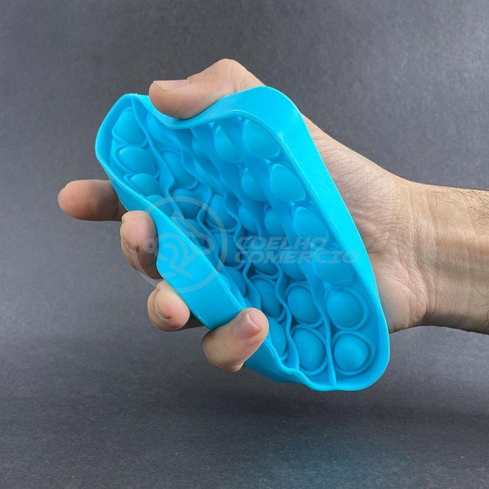 Pop It Quadrado Fidget Toy Anti Stress Ansiedade - Azul Nº8 - 2