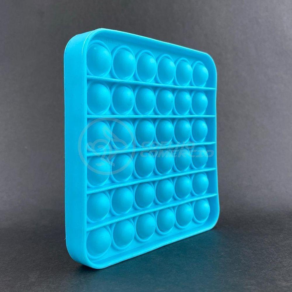 Pop It Quadrado Fidget Toy Anti Stress Ansiedade - Azul Nº8 - 4