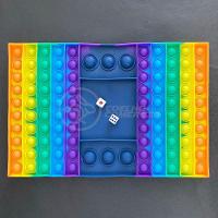 Tabuleiro Big Pop It Anti Stress Sensorial Arco Íris - 4