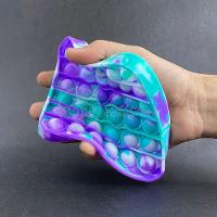 Pop It Tie Dye Quadrado Anti Stress Verde E Roxo - 2