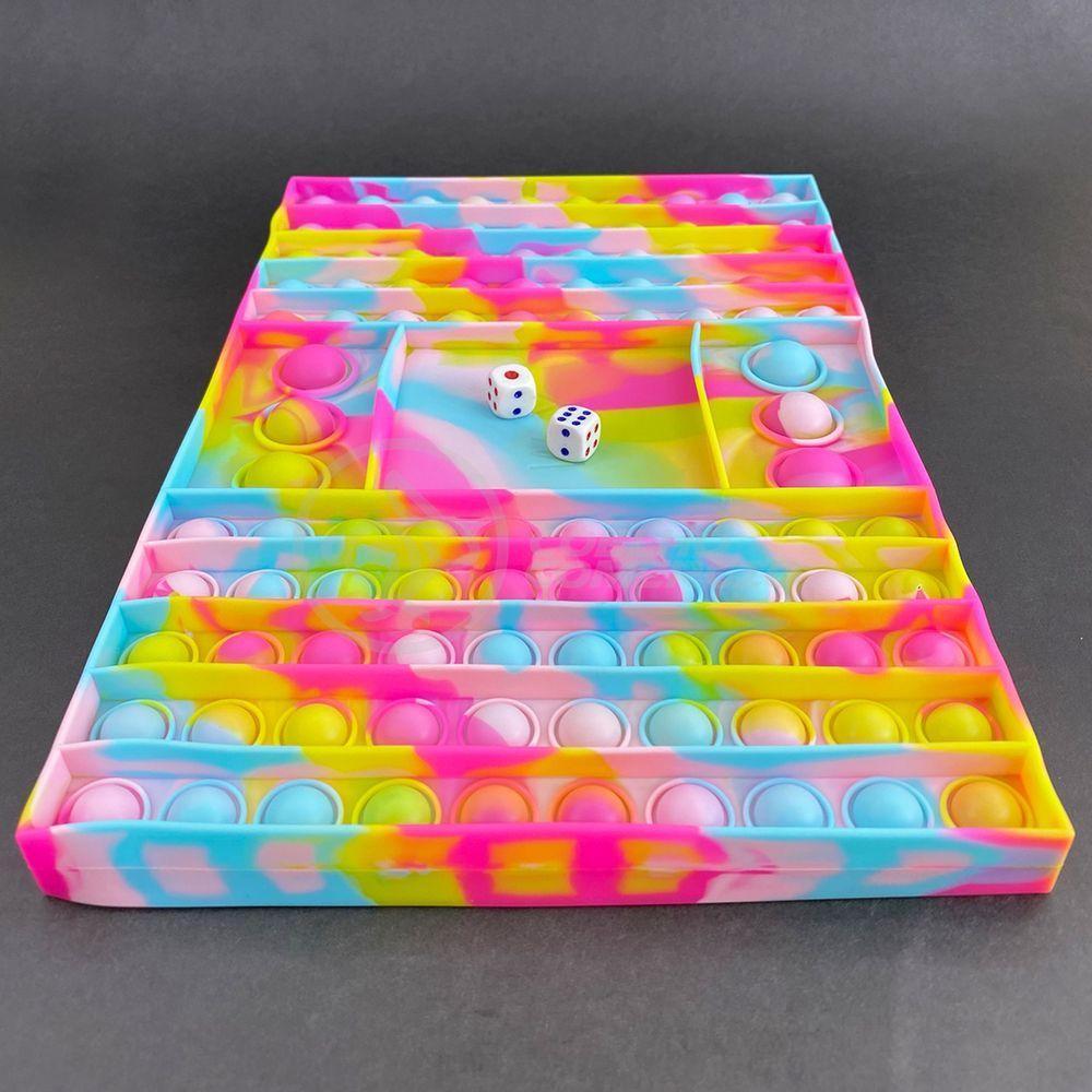 Pop It Anti Stress Tie Dye Rosa, Azul E Amarelo - 2