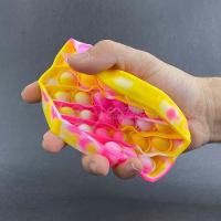 Pop It Tie Dye Anti Stress Sensor Amarelo E Rosa - 2