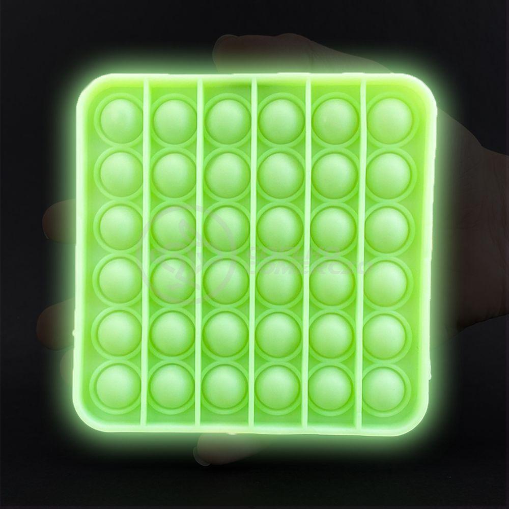 Pop It Brilha No Escuro Fluorescente Anti Stress Verde - 4