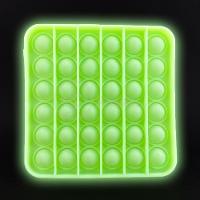 Pop It Brilha No Escuro Fluorescente Anti Stress Verde - 2