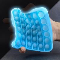 Pop It Brilha No Escuro Fluorescente Anti Stress Azul - 2