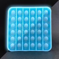 Pop It Brilha No Escuro Fluorescente Anti Stress Azul - 3