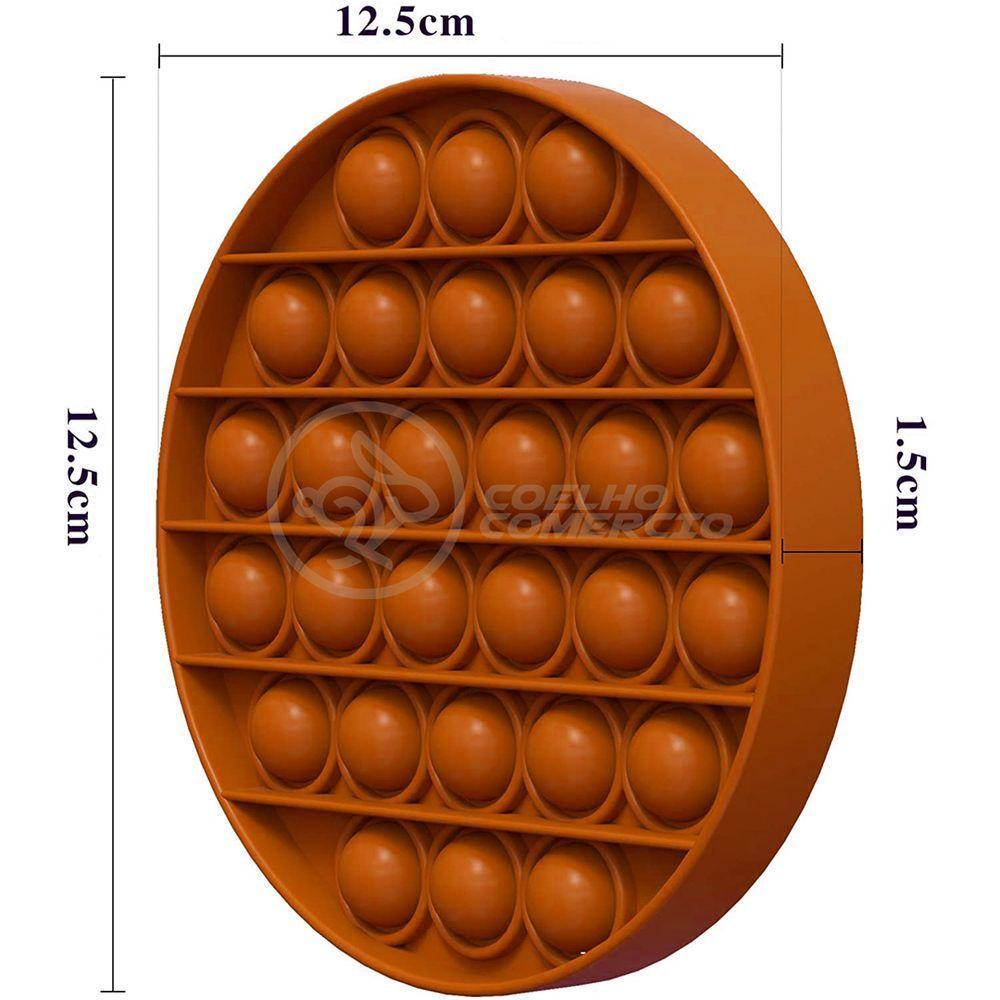 Pop It Circular Anti Stress Sensor Laranja - 4