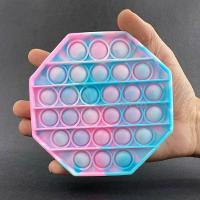 Pop It Tie Dye Octogonal Anti Stress Azul E Rosa - 4