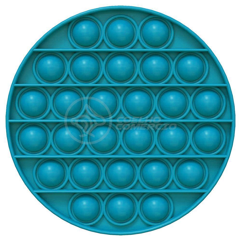 Pop It Circular Anti Stress Estourar Bolha Azul - 6