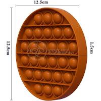 Pop It Circular Anti Stress Estourar Bolha Sensor Laranja - 9