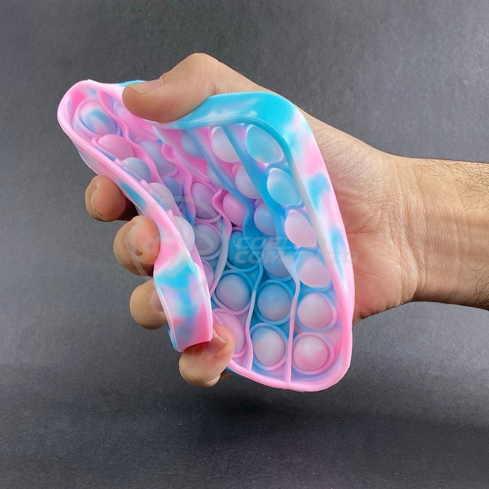 Pop It Tie Dye Quadrado Anti Stress Azul E Rosa - 2