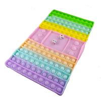 Tabuleiro Big Pop It Macarons Pastel Silicone Anti Stress