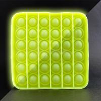 Pop It Brilha No Escuro Fluorescente Anti Stress Amarelo - 4