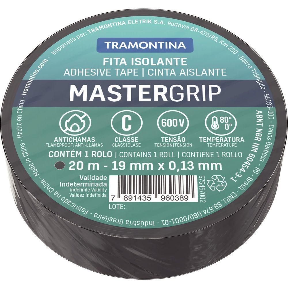 Fita Isolante Classe C 0,13x19 Mm Tramontina Preta 20 M Tramontina - 1