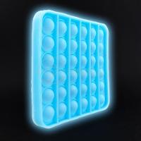 Pop It Brilha No Escuro Fluorescente Anti Stress Azul - 4