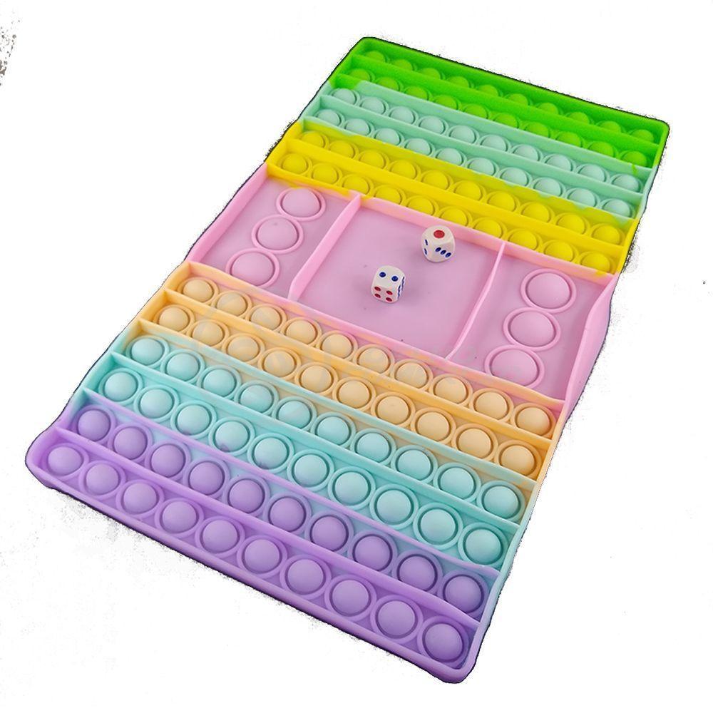 Tabuleiro Big Pop It Pastel Fidget Toy Anti Stress - 5