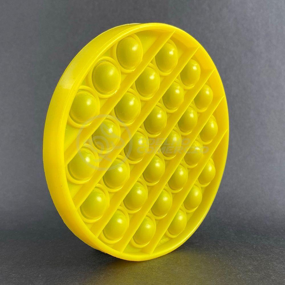 Pop It Circular Anti Stress Bolha Amarelo - 1
