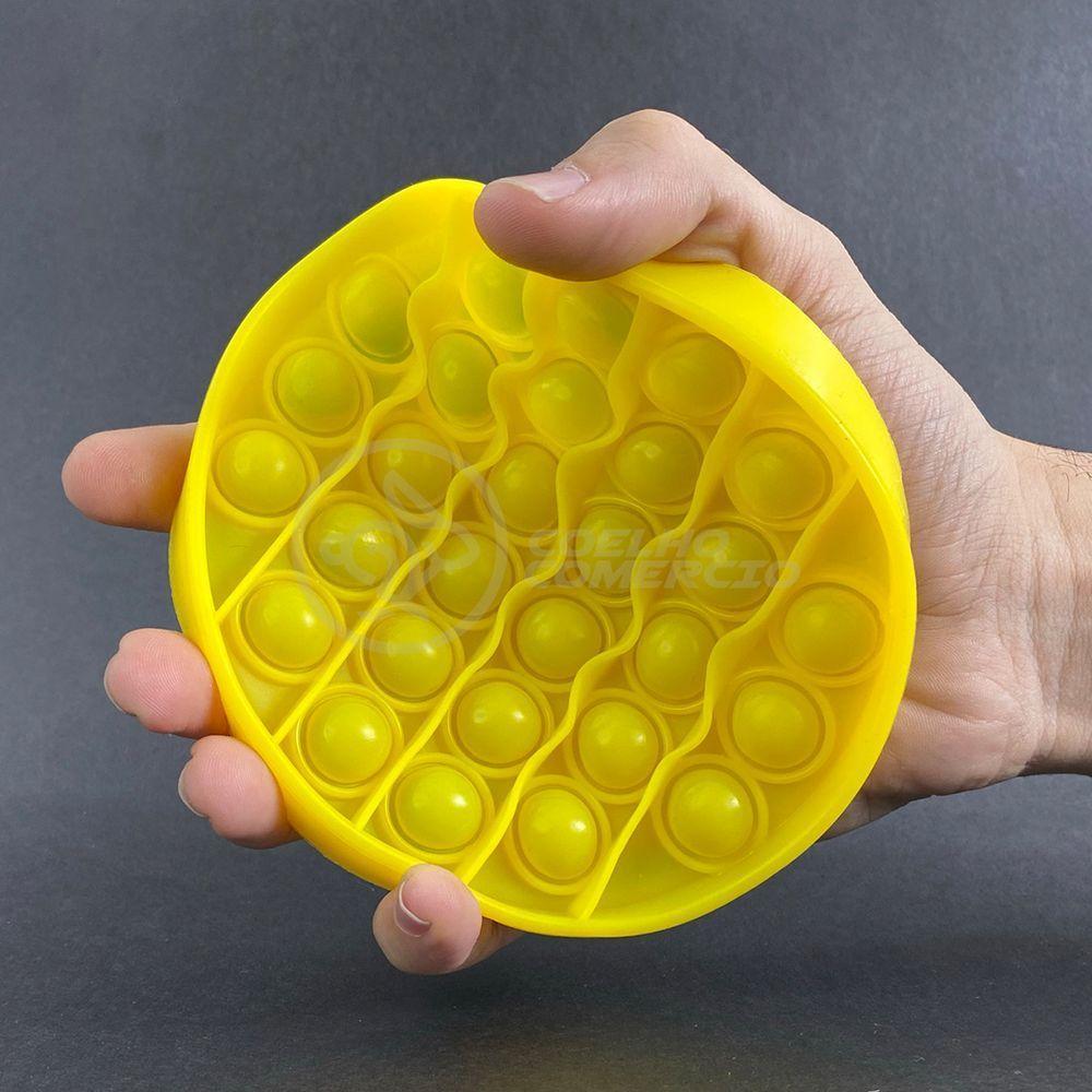 Pop It Circular Anti Stress Bolha Amarelo - 2