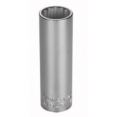 Soquete Estriado Longo Em Aço Cromo Vanádio 5/8" - Encaixe 1/2" Tramontina Pro Tramontina