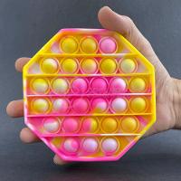 Pop It Tie Dye Anti Stress Sensor Amarelo E Rosa - 3