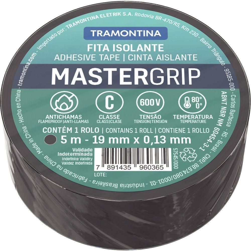 Fita Isolante Classe C 0,13x19 Mm Tramontina Preta 5 M Tramontina - 1
