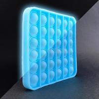 Pop It Brilha No Escuro Fluorescente Anti Stress Azul - 1