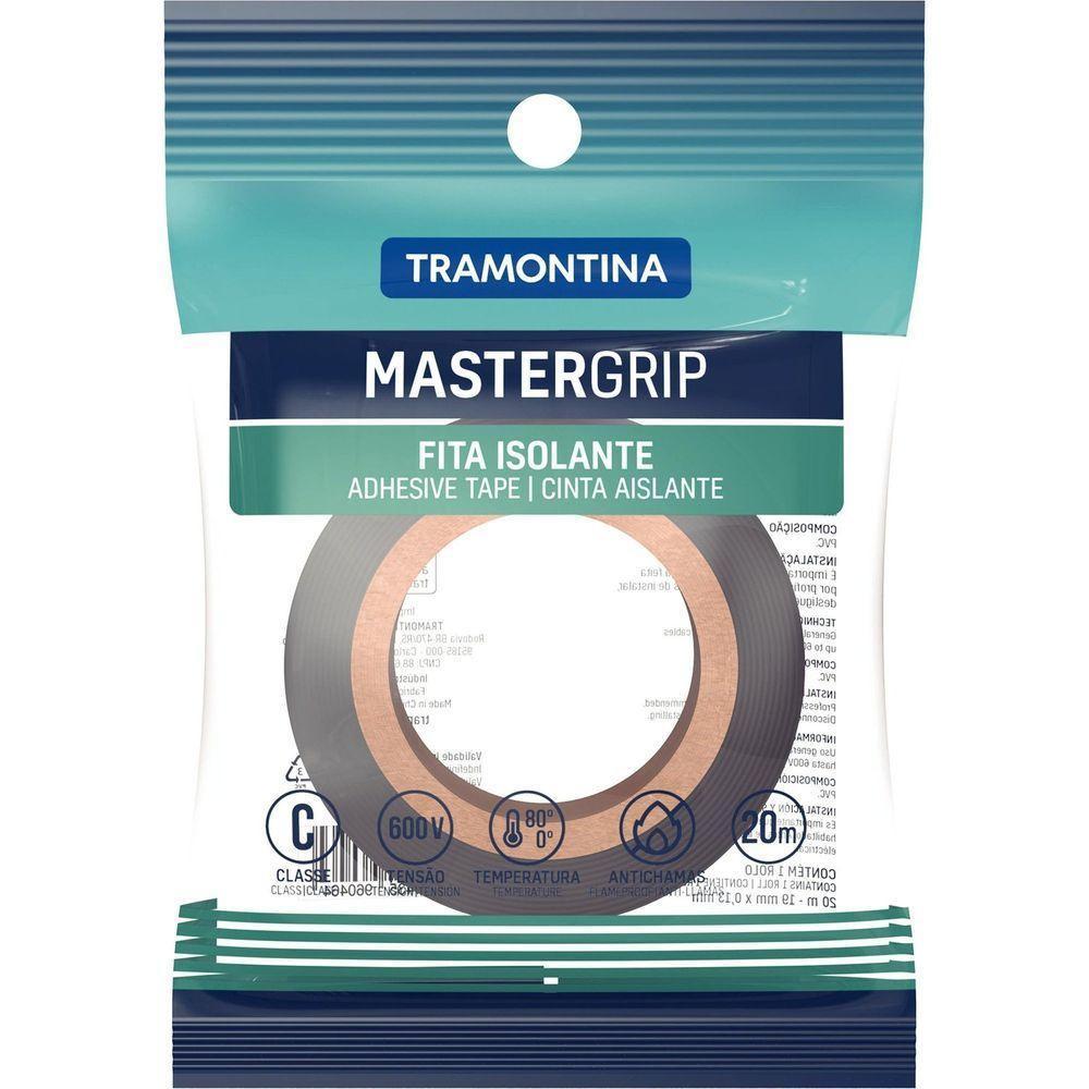 Fita Isolante Classe C 0,13x19 Mm Tramontina Preta 20 M Com Embalagem Flow-pack Tramontina - 1