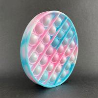Pop It Tie Dye Circular Anti Stress Rosa E Azul - 4