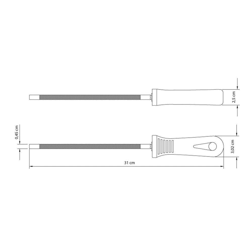 Lima Para Motosserra 3/16" Tramontina Em Aço Carbono Com Cabo Injetado Tramontina - 2