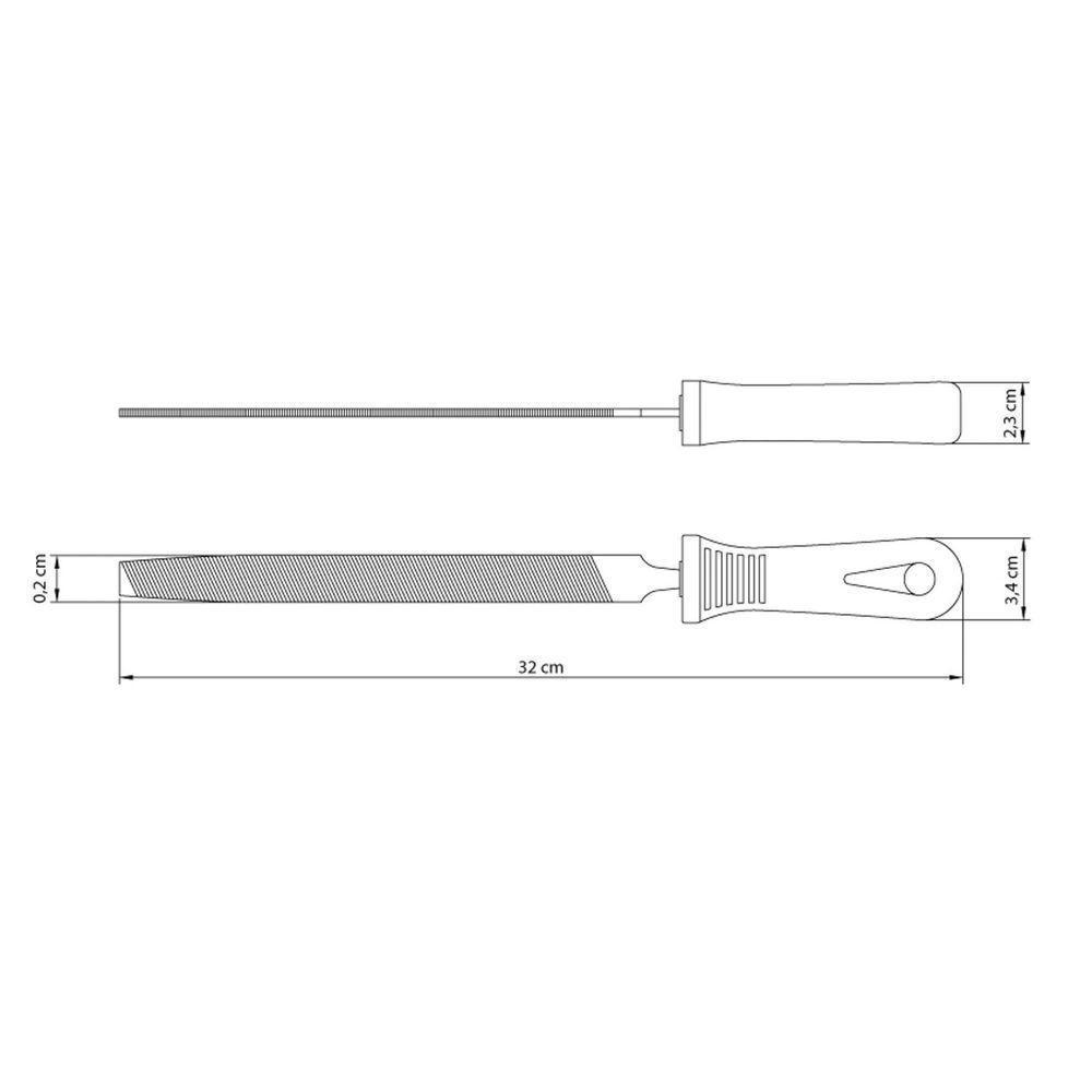 Lima Para Enxada 8" Tramontina Em Aço Carbono Com Cabo Injetado Tramontina - 2