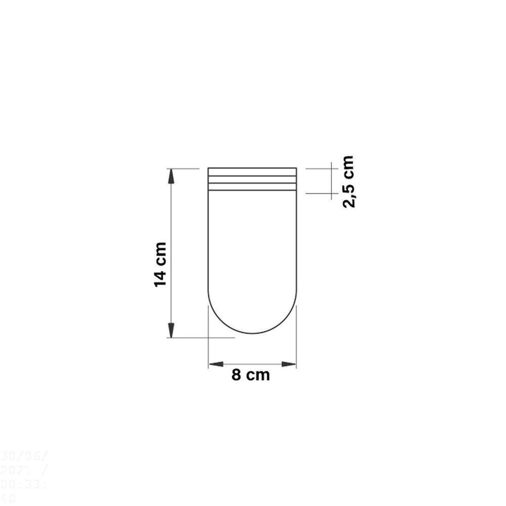 Globo Para Reposição Tipo U 100 W Tramontina Em Vidro Liso Tramontina - 6