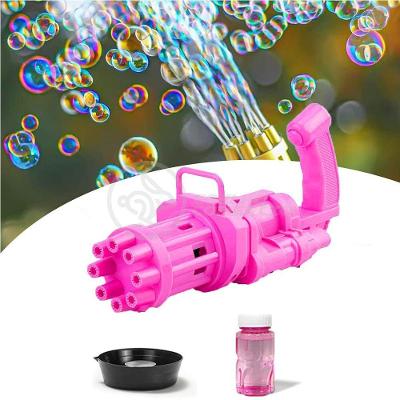 Máquina Elétrica Brinquedo Lança Bolhas Sabão Rosa