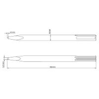 Ponteiro 16" Tramontina Em Aço Especial Com Encaixe Sds Plus Tramontina - 3