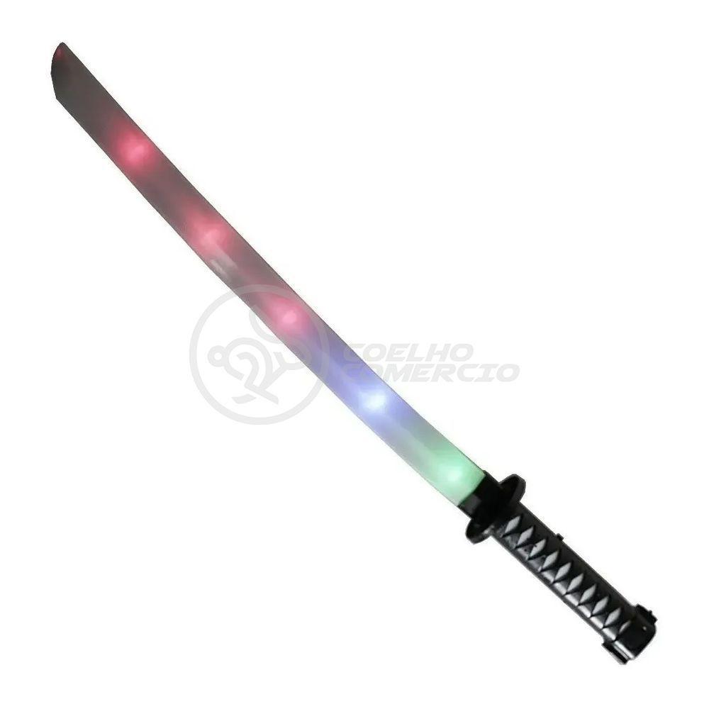 Sabre Ninja Brinquedo Som E Led Luz - Preto - 8