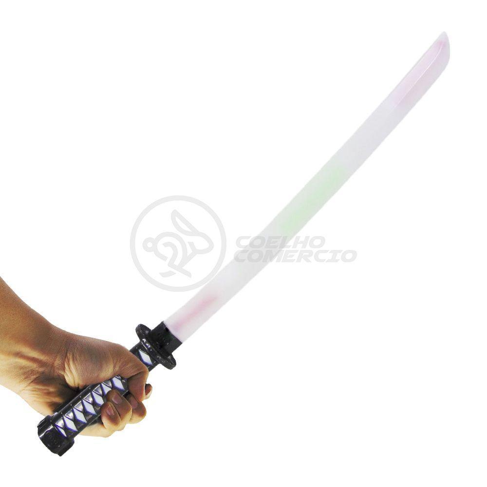Sabre Ninja Brinquedo Som E Led Luz - Preto - 7