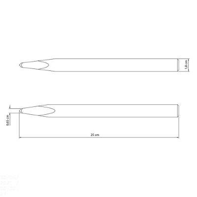 Ponteiro Redondo 10" Tramontina Com Corpo Em Aço Especial Tramontina