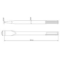 Talhadeira 16" Tramontina Em Aço Especial Com Encaixe Sds Plus Tramontina - 2