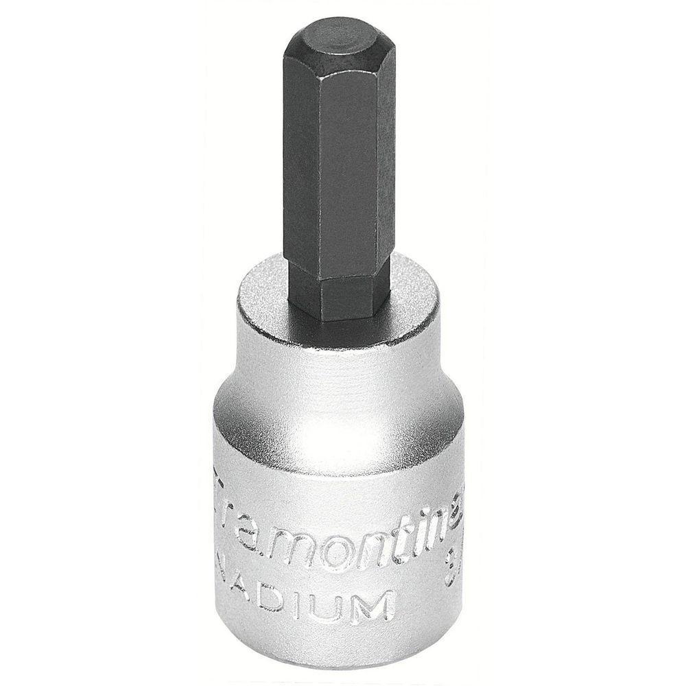 Soquete Em Aço Cromo Vanádio Ponta Hexagonal 3 Mm - Encaixe 3/8" Tramontina Pro Tramontina - 1