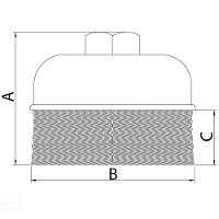 Escova Tipo Copo Arame Ondulado 2.1/2'' Tramontina Pro Tramontina - 2