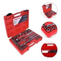 Jogo De Soquetes Estriados 1/2" 8 A 32 Mm 22 Peças Robust