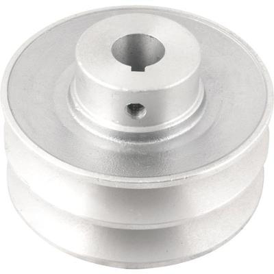 Polia Alumínio 2 Canais Perfil B 100mm Com Furo 3/4" Vonder